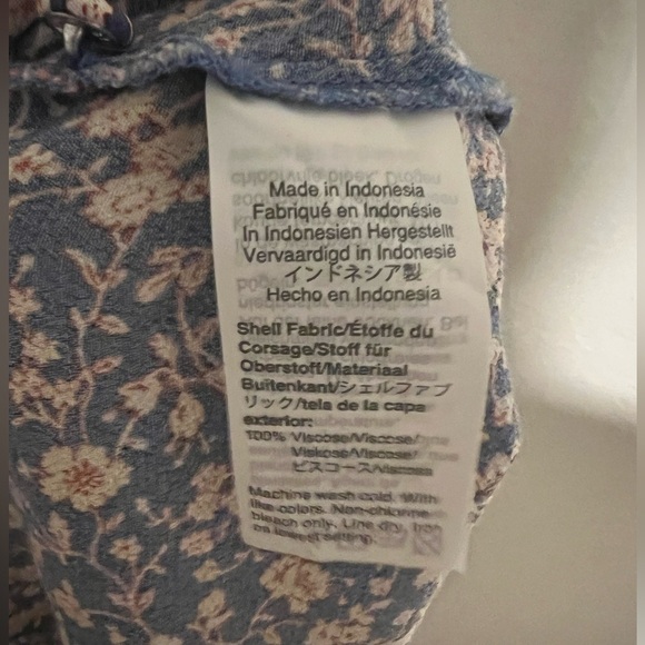 Madewell Porch Side-Button Mini Skirt in Summer Vines Size 8 - Picture 7 of 7